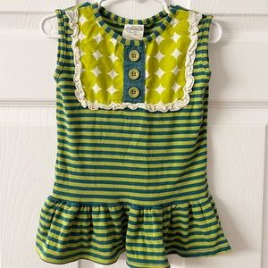 Persnickety | Girls Tank Top With Lace And Buttons Discontinued